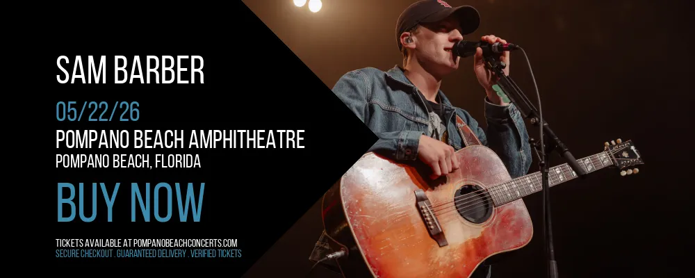 Sam Barber at Pompano Beach Amphitheatre